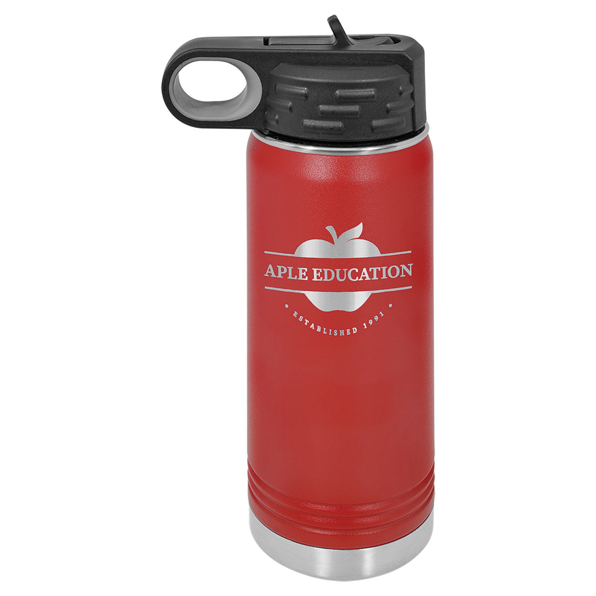 Engraved Polar Camel Water Bottle - Red / 20 oz
