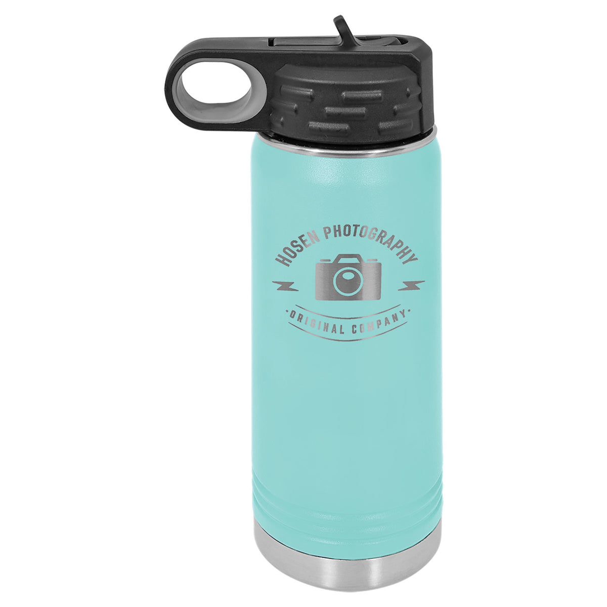Engraved Polar Camel Water Bottle - Teal / 20 oz