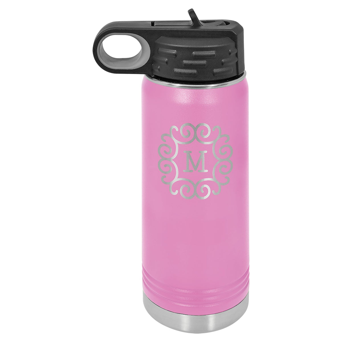 Engraved Polar Camel Water Bottle - Light Purple / 20 oz