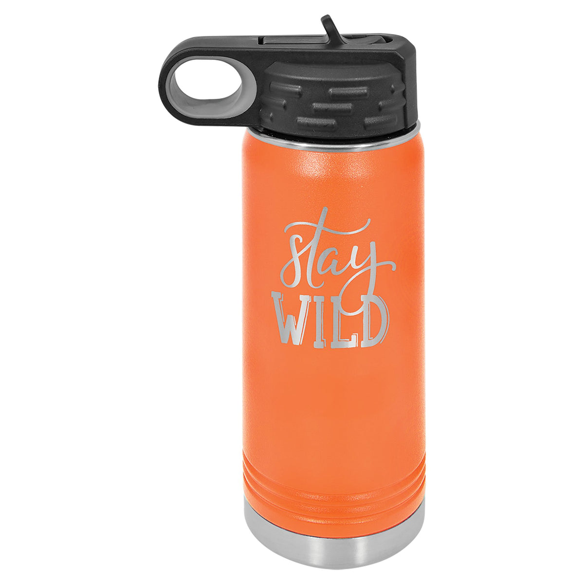 Engraved Polar Camel Water Bottle - Orange / 20 oz