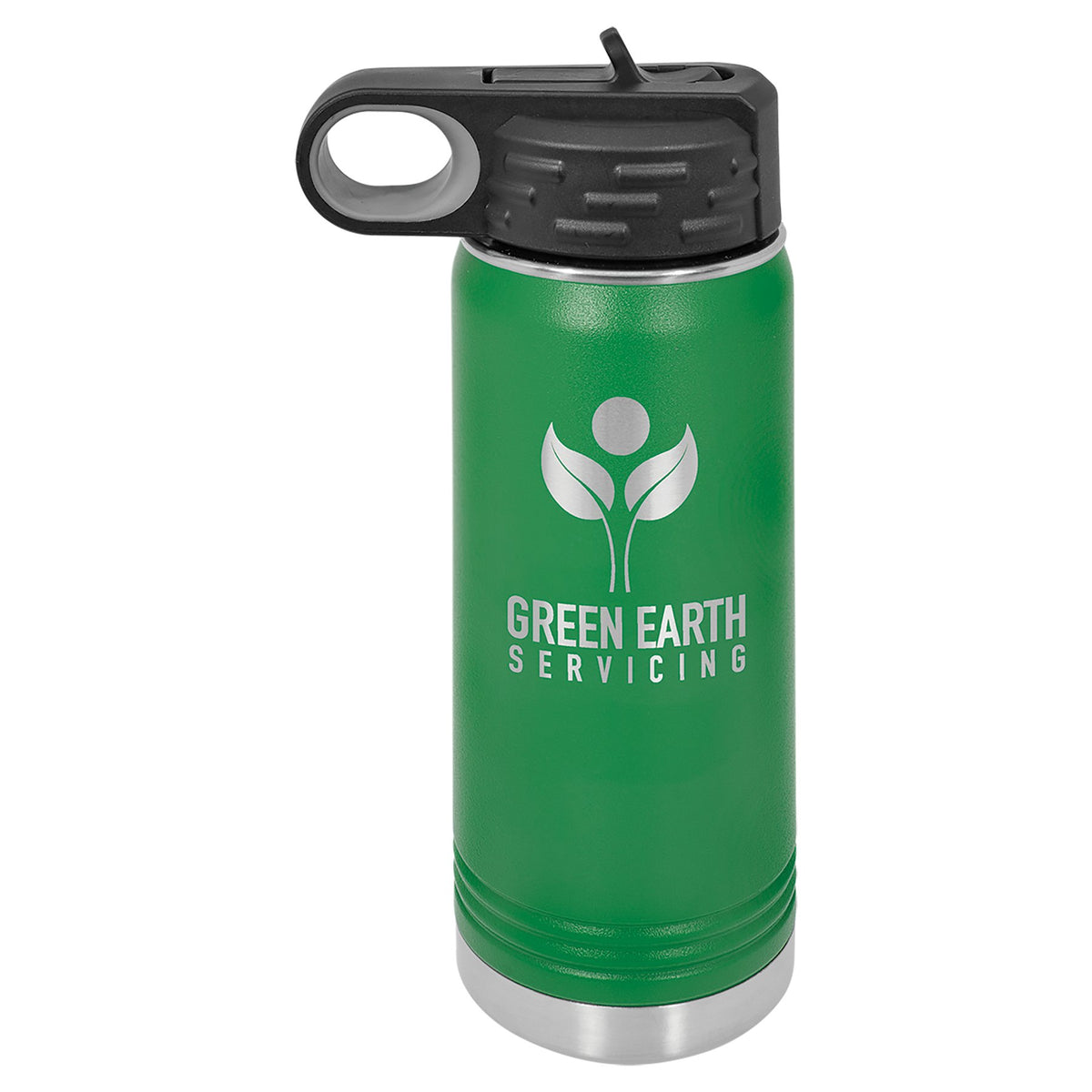 Engraved Polar Camel Water Bottle - Green / 20 oz