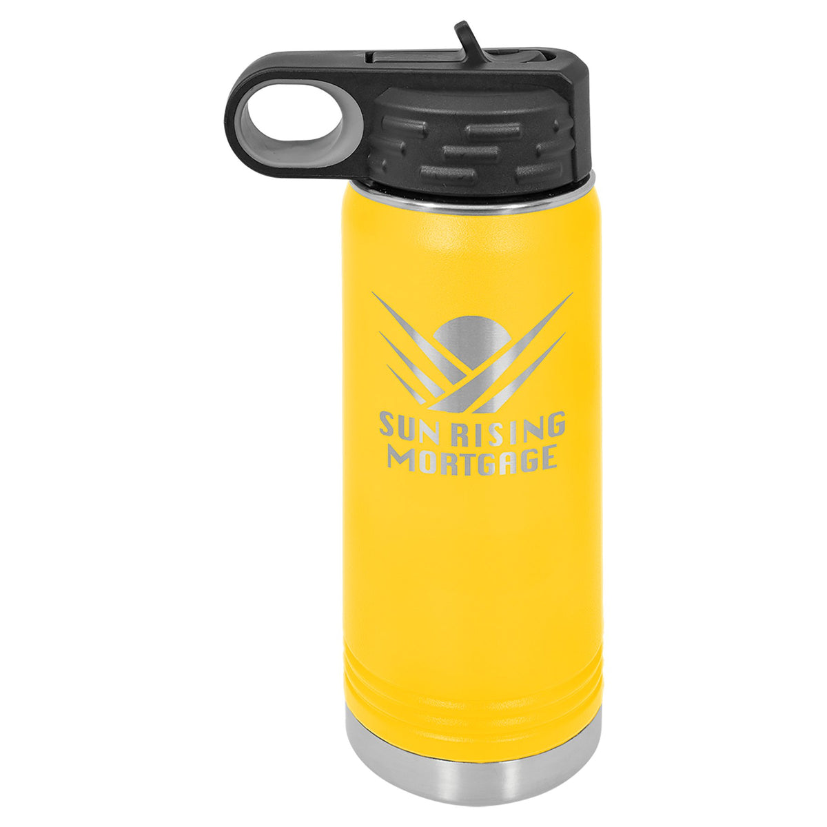 Engraved Polar Camel Water Bottle - Yellow / 20 oz
