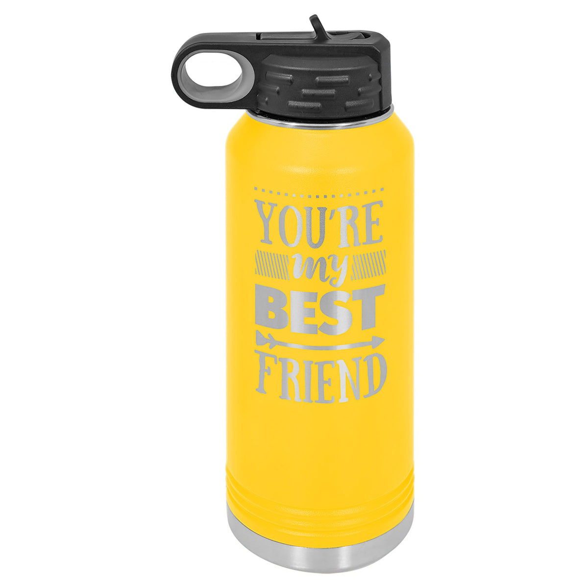 Engraved Polar Camel Water Bottle - Yellow / 32 oz