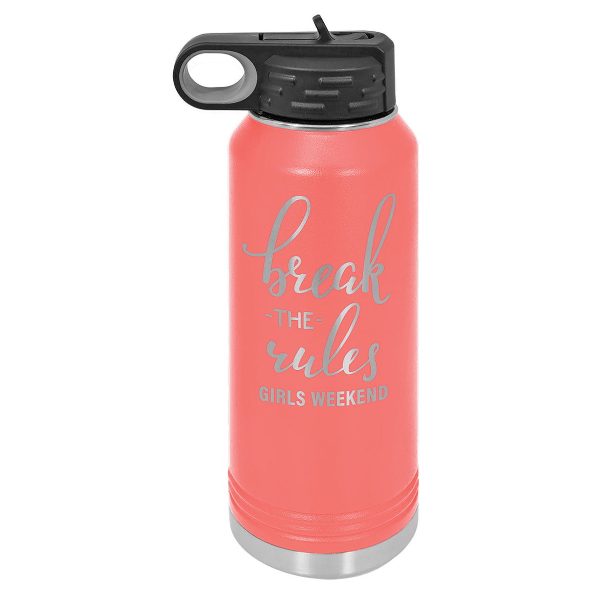 Engraved Polar Camel Water Bottle - Coral / 32 oz