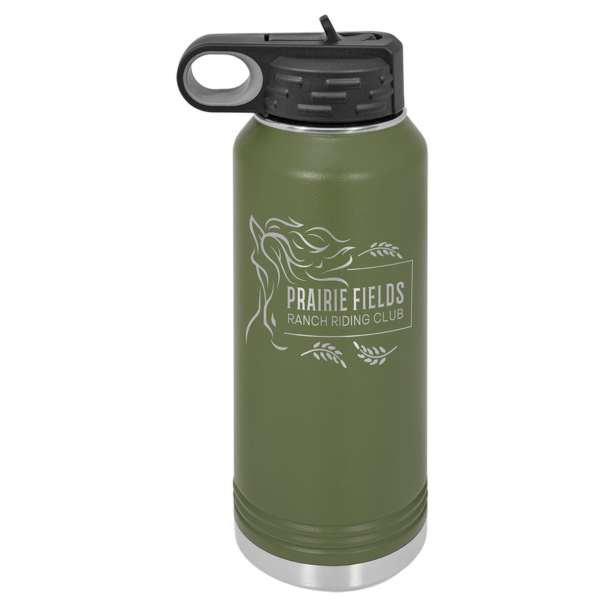 Engraved Polar Camel Water Bottle - Olive Green / 32 oz