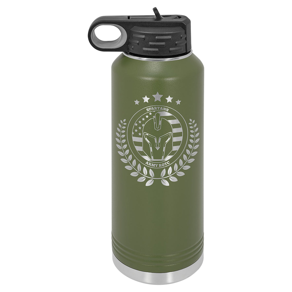 Engraved Polar Camel Water Bottle - Olive Green / 40 oz
