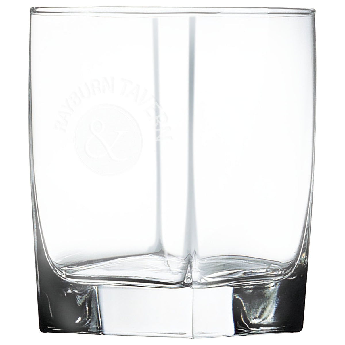 Engraved Polar Camel 12 oz Square Double Old Fashioned Glass