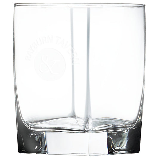 Engraved Polar Camel 12 oz Square Double Old Fashioned Glass