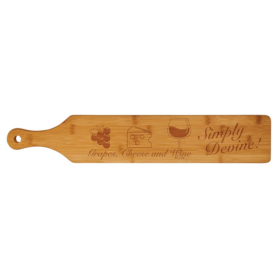 Engraved Bamboo Paddle