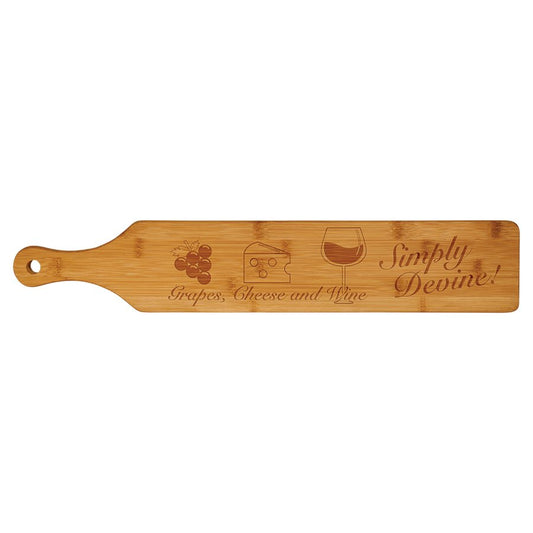 Engraved Bamboo Paddle