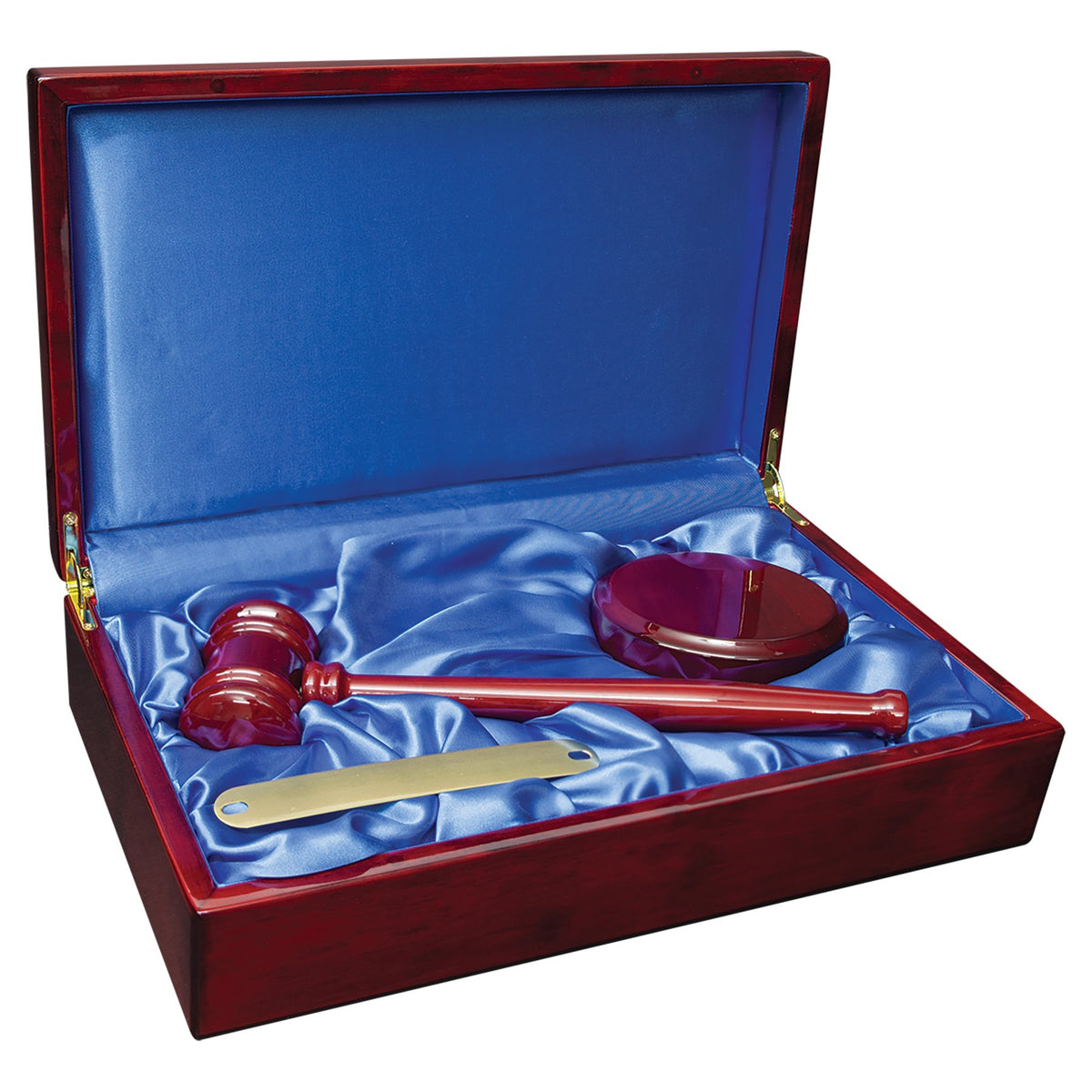 Engraved Rosewood Piano Finish Director's Gavel Set