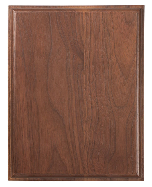 Engraved Premium Walnut Step Edge Plaque - 8 x 10 in