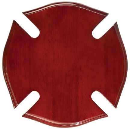 Engraved Rosewood Piano Finish Maltese Cross Plaque - 10 x 10 in