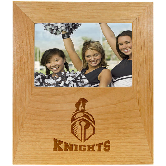 Engraved Genuine Red Alder Picture Frame with Engraving Area - 4 x 6 in