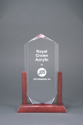 Engraved Clear Royal Crown Acrylic - 11 in