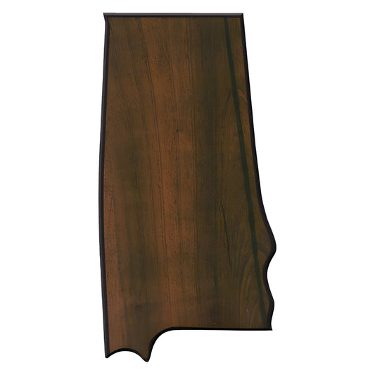 Engraved Walnut Finish Black Edge Alabama State Plaque