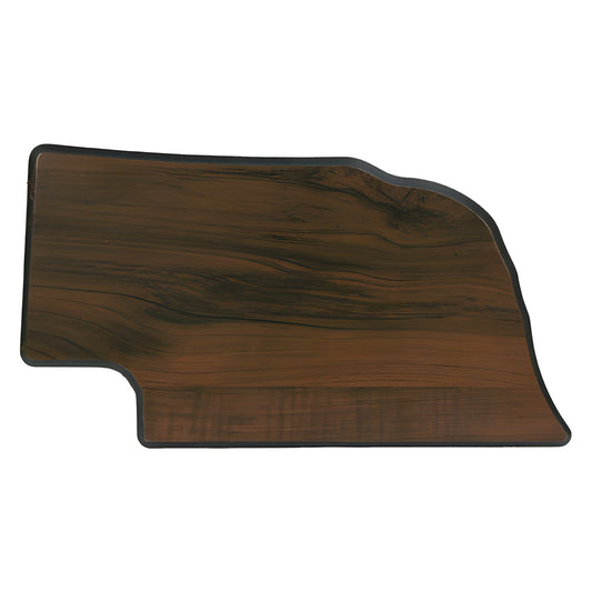 Engraved Walnut Finish Black Edge Nebraska State Plaque - 6 x 11 in