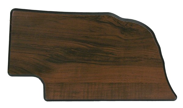 Engraved Walnut Finish Black Edge Nebraska State Plaque - 8 x 13 in