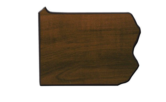 Engraved Walnut Finish Black Edge Pennsylvania State Plaque - 6 1/2 x 8 1/2 in