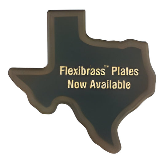 Engraved Walnut Finish Black Edge Texas State Plaque