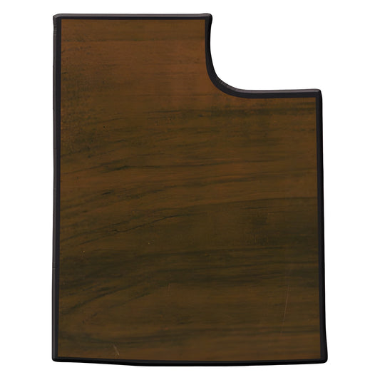 Engraved Walnut Finish Black Edge Utah State Plaque