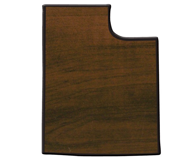 Engraved Walnut Finish Black Edge Utah State Plaque