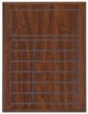 Engraved Value Perpetual Plaque - Cherry / 11 3/4 x 15 3/4 in (18 plates)