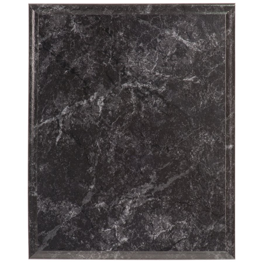 Engraved Value Improved Black Marble Plaque - 4 1/4 x 6 in
