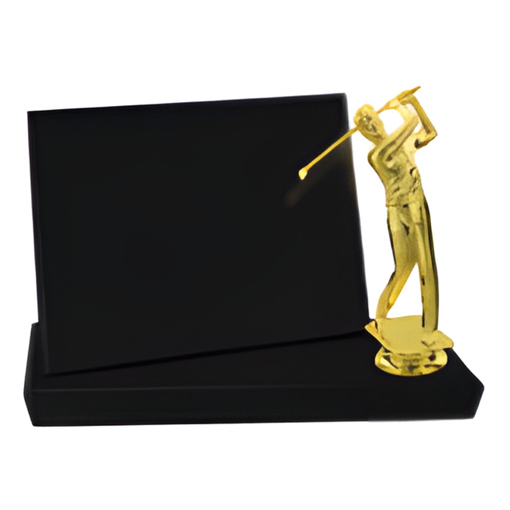 Engraved Value Standup Plaque - Black / 7 x 5 in