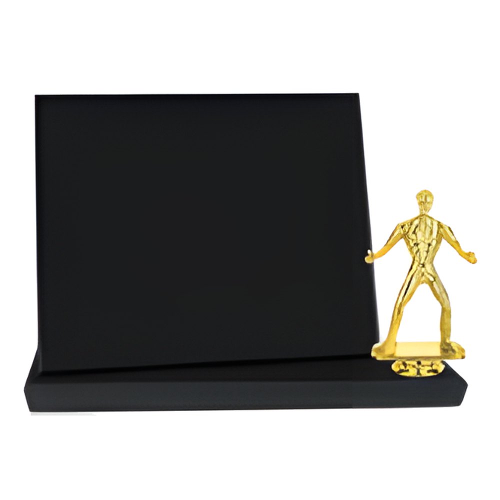 Engraved Value Standup Plaque - Black / 10 x 8 in