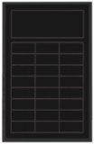 Engraved Value Perpetual Plaque - Matte Black / 11 3/4 x 18 3/4 in (24 plates)