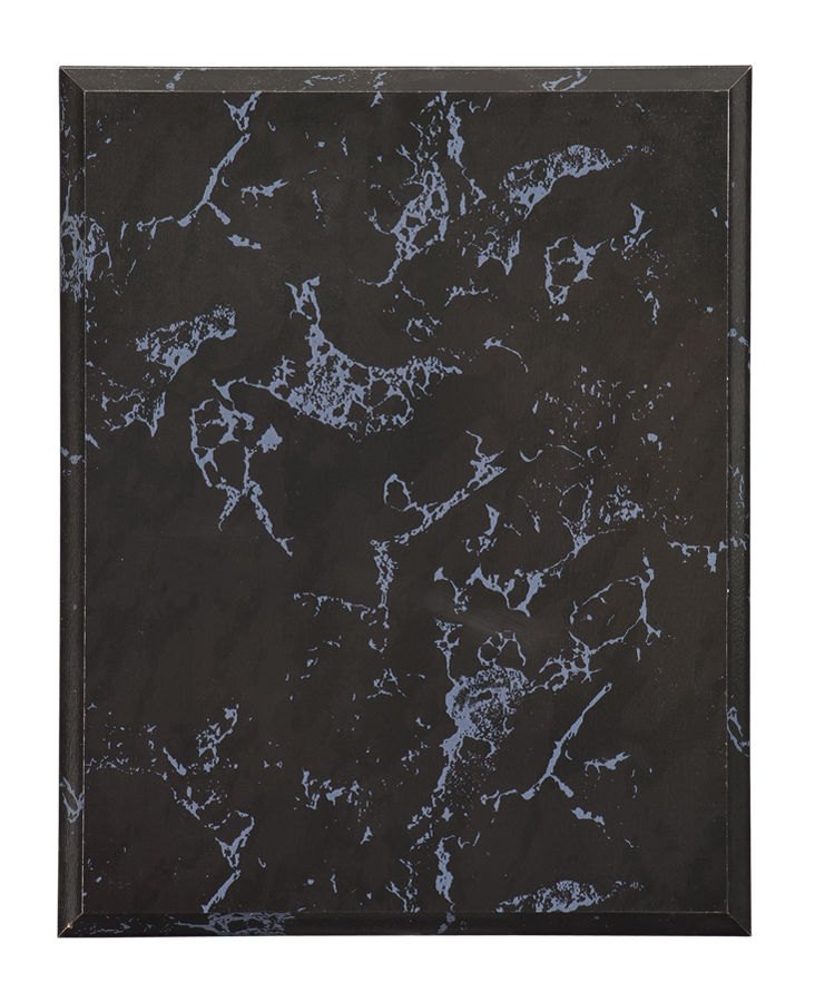 Engraved Value Marble Finish Plaque - Black / 7 x 9 in