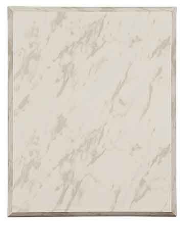 Engraved Value Marble Finish Plaque - White / 8 x 10 in