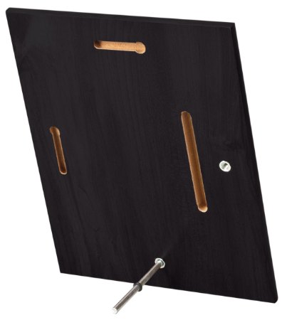 Engraved Gloss Value Plaque with Pin - Black / 4 1/4 x 6 in