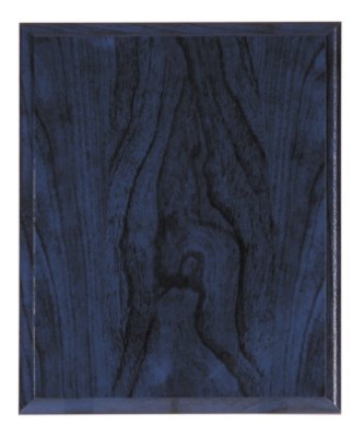 Engraved Woodgrain Plaque - Blue / 8 x 10 in