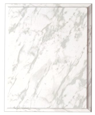 Engraved Marble Finish Plaque - White / 8 x 10 in