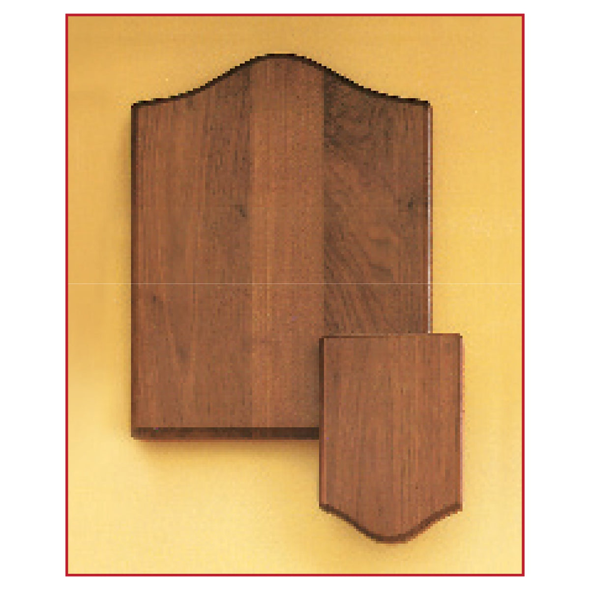Engraved Airflyte American Walnut Plaque - 5 3/8 x 8 1/8 in