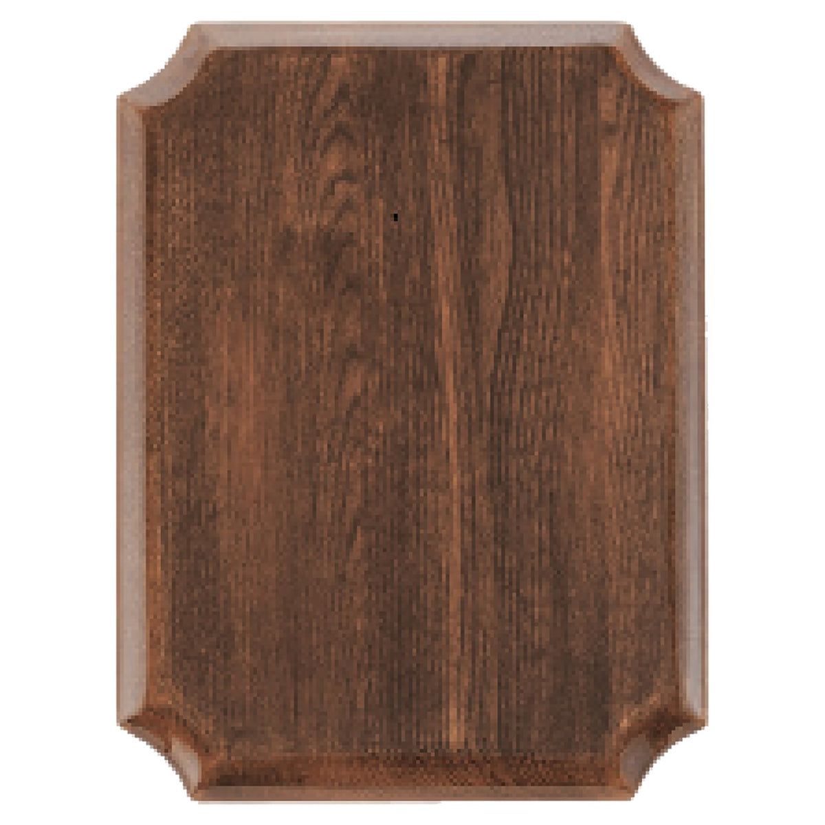 Engraved Airflyte Walnut Piano Finish Plaque with Notched Corners