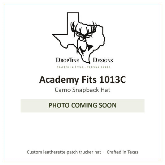 Photo coming soon: Academy Fits 1013C Camo Snapback Hat
