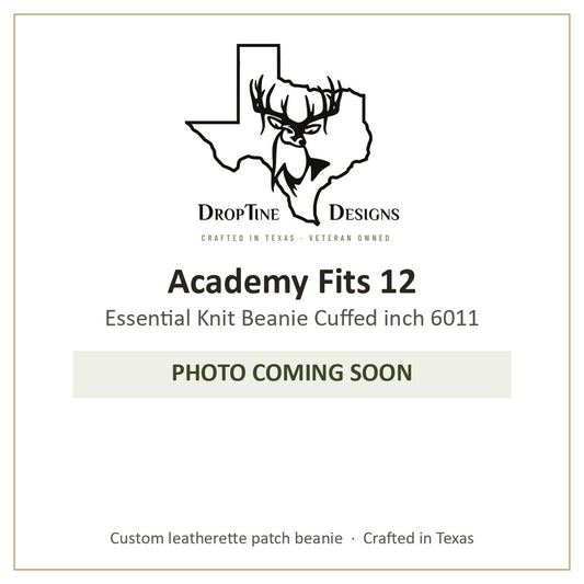 Photo coming soon: Academy Fits 12 Essential Knit Beanie Cuffed inch 6011