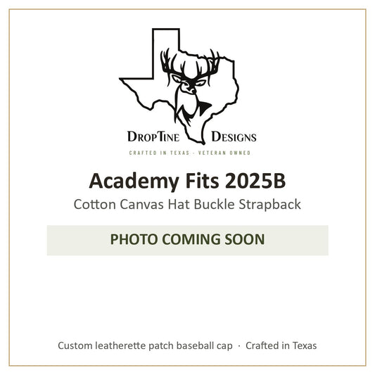 Photo coming soon: Academy Fits 2025B Cotton Canvas Hat Buckle Strapback