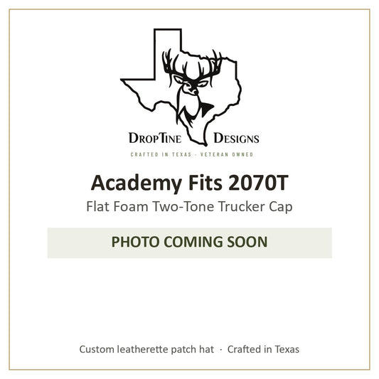 Photo coming soon: Academy Fits 2070T Flat Foam Two-Tone Trucker Cap
