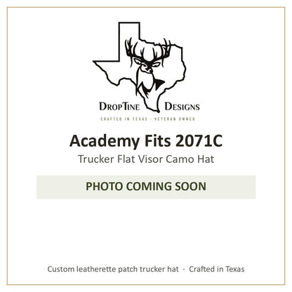 Photo coming soon: Academy Fits 2071C Trucker Flat Visor Camo Hat