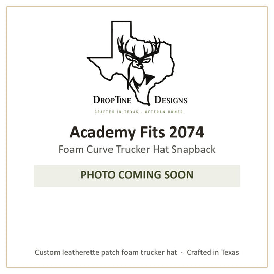 Photo coming soon: Academy Fits 2074 Foam Curve Trucker Hat Snapback