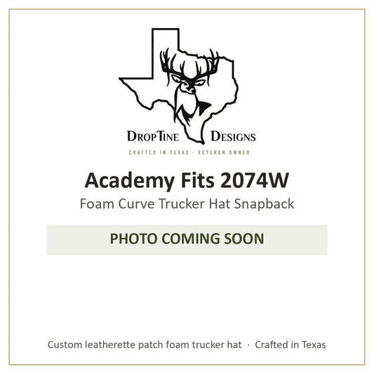 Photo coming soon: Academy Fits 2074W Foam Curve Trucker Hat Snapback