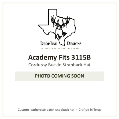 Photo coming soon: Academy Fits 3115B Corduroy Buckle Strapback Hat