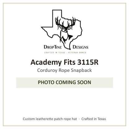 Photo coming soon: Academy Fits 3115R Corduroy Rope Snapback