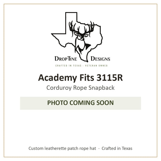 Photo coming soon: Academy Fits 3115R Corduroy Rope Snapback