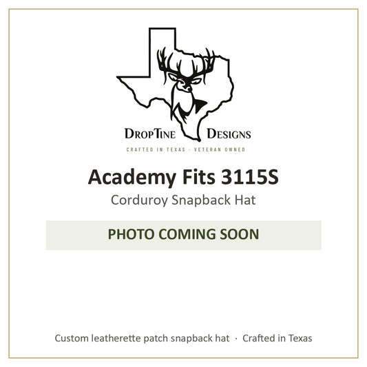 Photo coming soon: Academy Fits 3115S Corduroy Snapback Hat