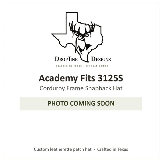 Photo coming soon: Academy Fits 3125S Corduroy Frame Snapback Hat